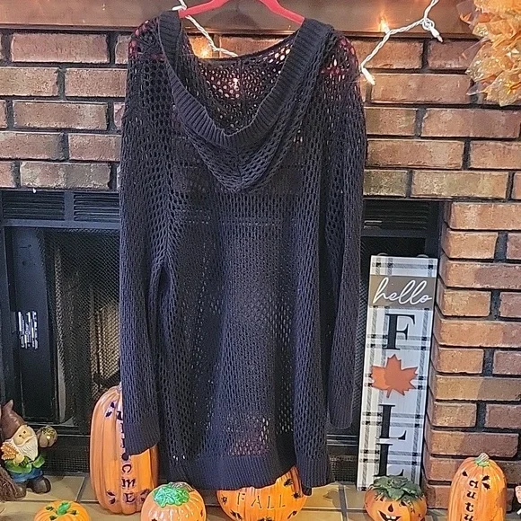 Pretty Jeanne Pierre cardigan black . Sixe 2X - Picture 4 of 4